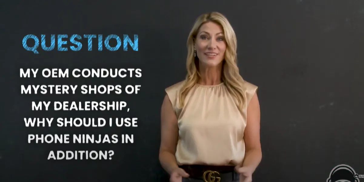 Why should I use phone ninjas' mystery shops in addition to my oems mandated ones?